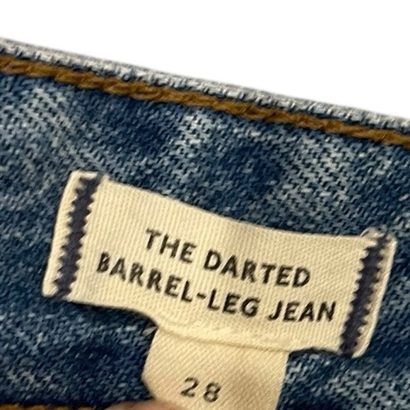 Madewell The Darted Barrel-Leg Jeans Size 28 - Picture 4 of 6